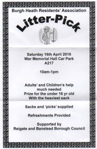 April 2016 Litter Pick